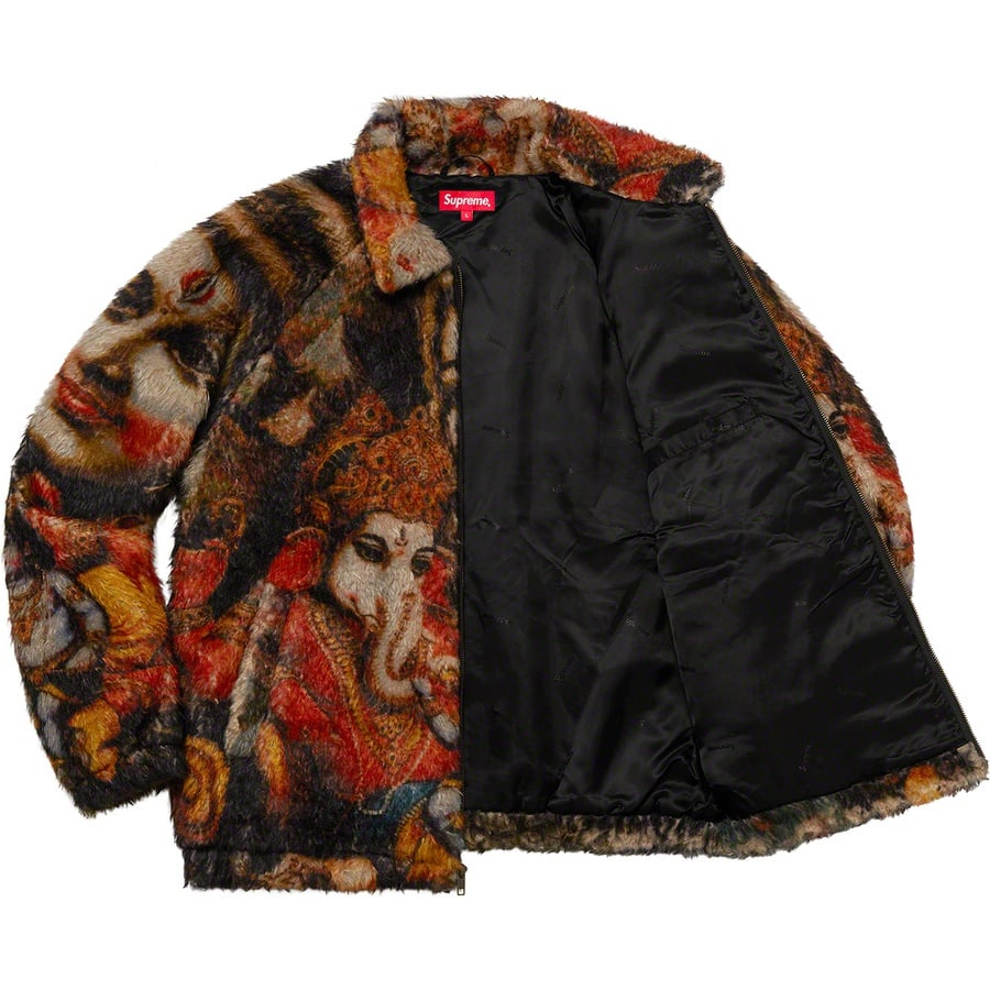 Supreme Ganesh Faux Fur Jacket (FW19) - Black - $348