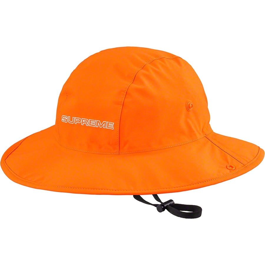 Details on GORE-TEX Rain Hat Orange from fall winter
                                                    2019 (Price is $88)