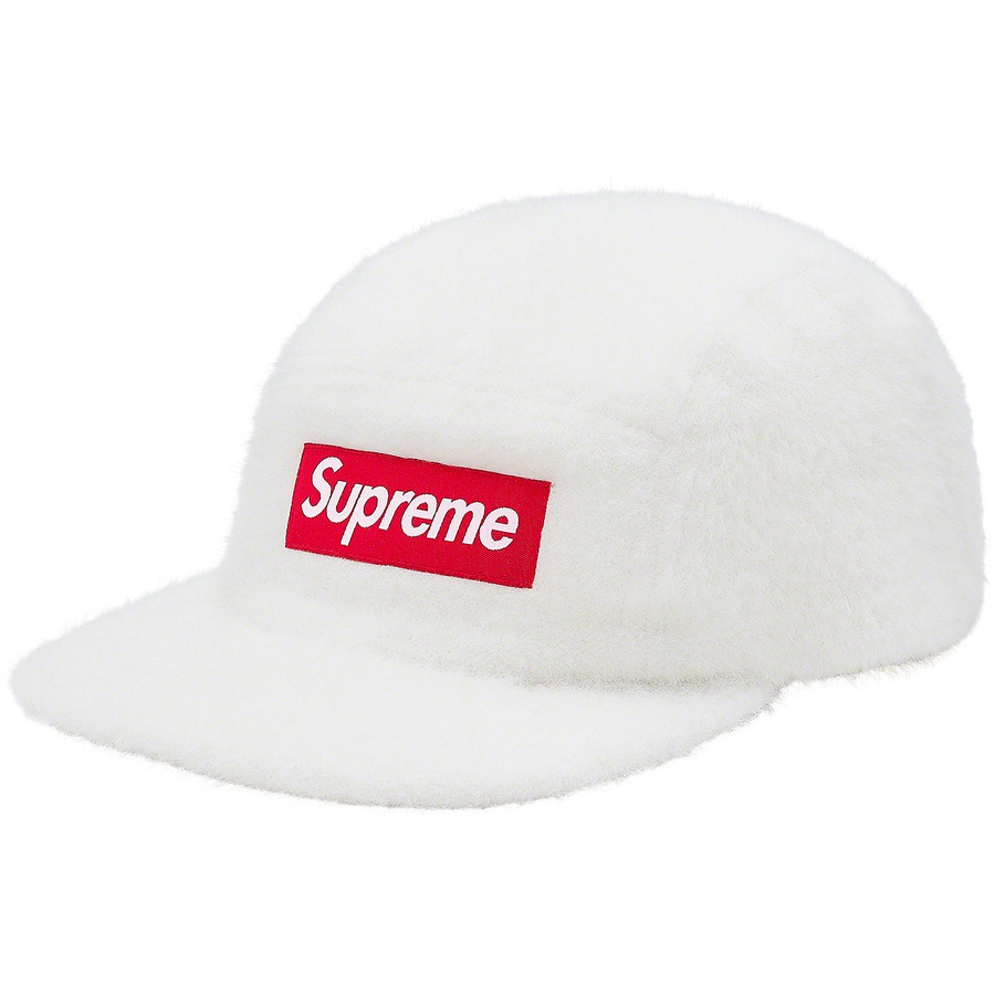 Details on Faux Fur Camp Cap White from fall winter
                                                    2019 (Price is $54)