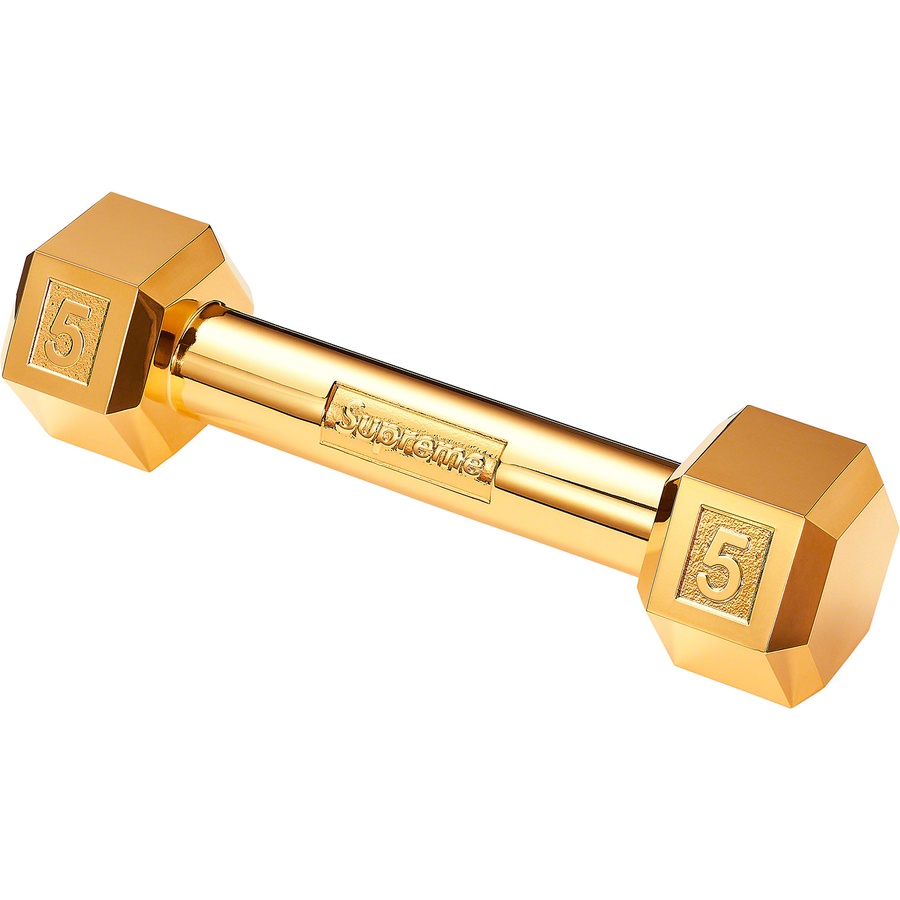 Details on Plated Dumbbell Gold Plated from fall winter
                                                    2019 (Price is $148)