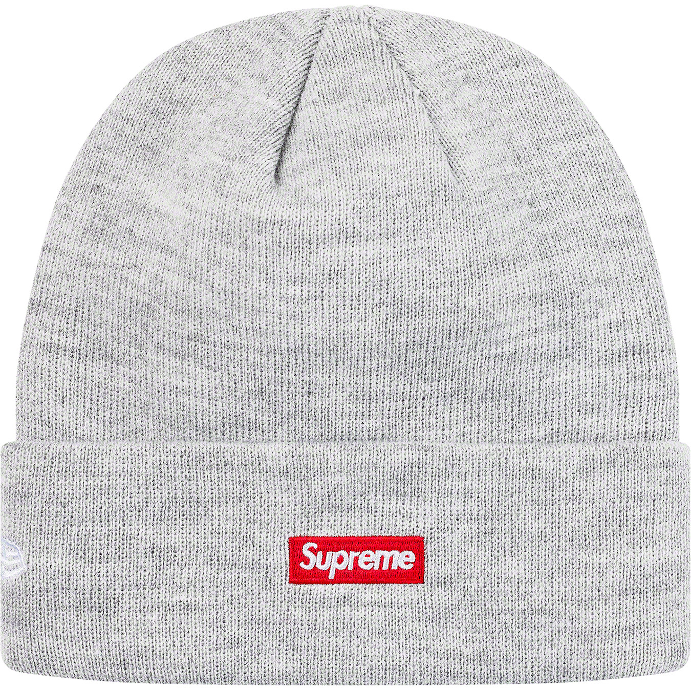 Supreme X New Era S Logo Knitted Beanie - Grey