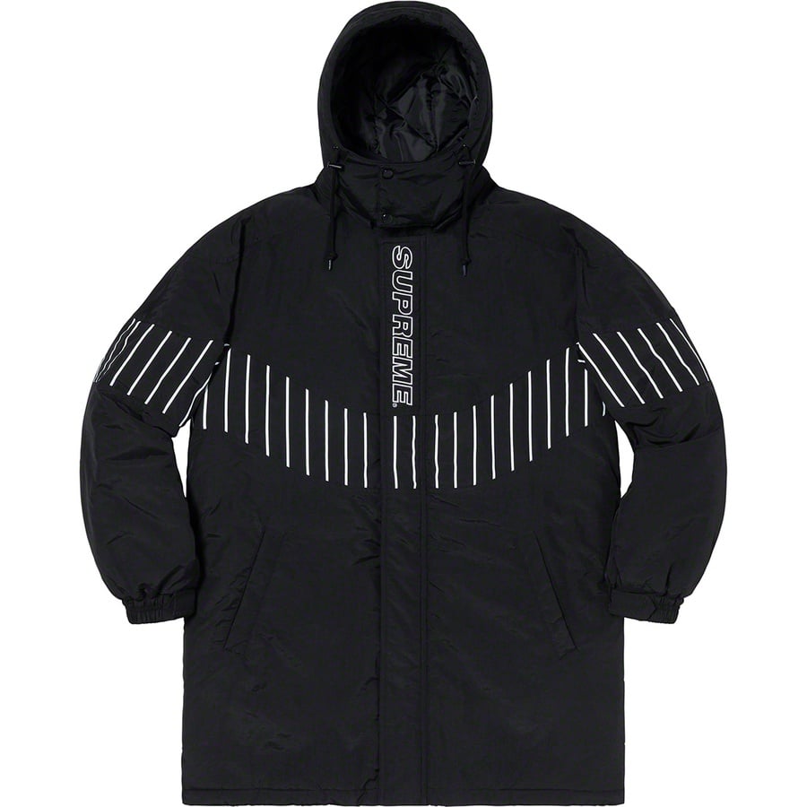 Supreme Pinstripe Panel Sports Parka (FW19) - Black - $238