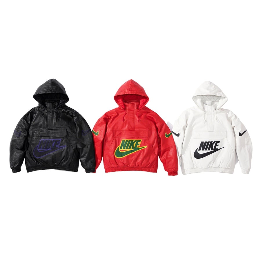 Details on Supreme Nike Leather Anorak  from fall winter 2019 (Price is $880)