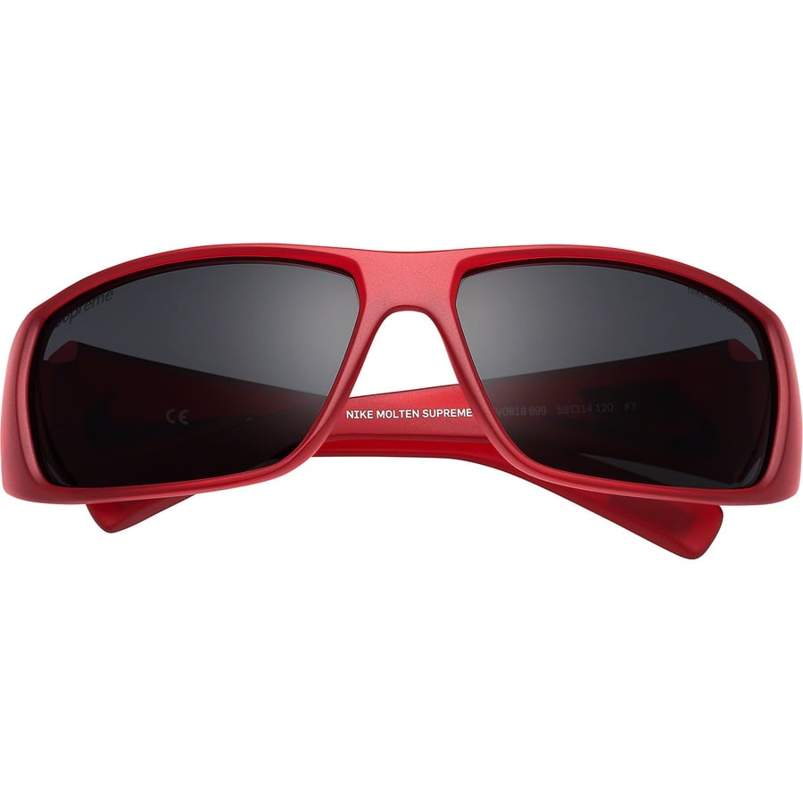 Details on Supreme Nike Sunglasses Frosted Red from fall winter
                                                    2019 (Price is $99)