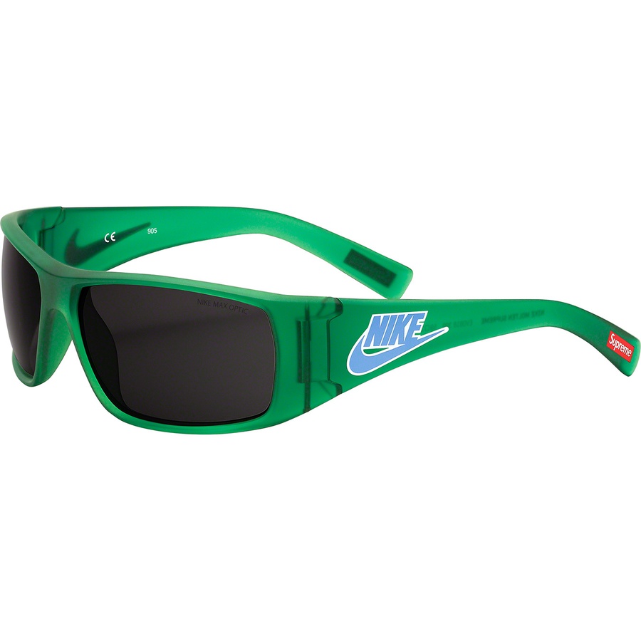 Details on Supreme Nike Sunglasses Frosted Green from fall winter 2019 (Price is $99)