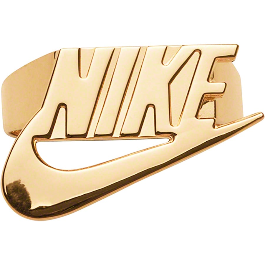 Details on Supreme Nike 14K Gold Ring Gold from fall winter 2019 (Price is $328)