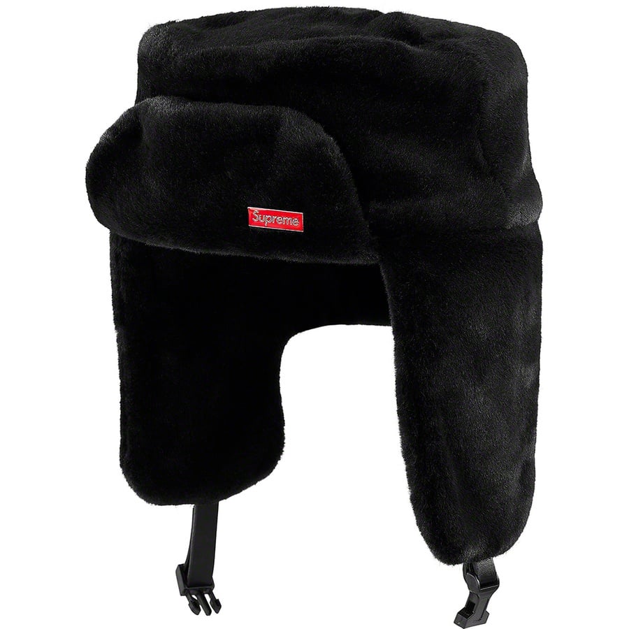Details on Faux Fur Ushanka Hat Black from fall winter
                                                    2019 (Price is $88)