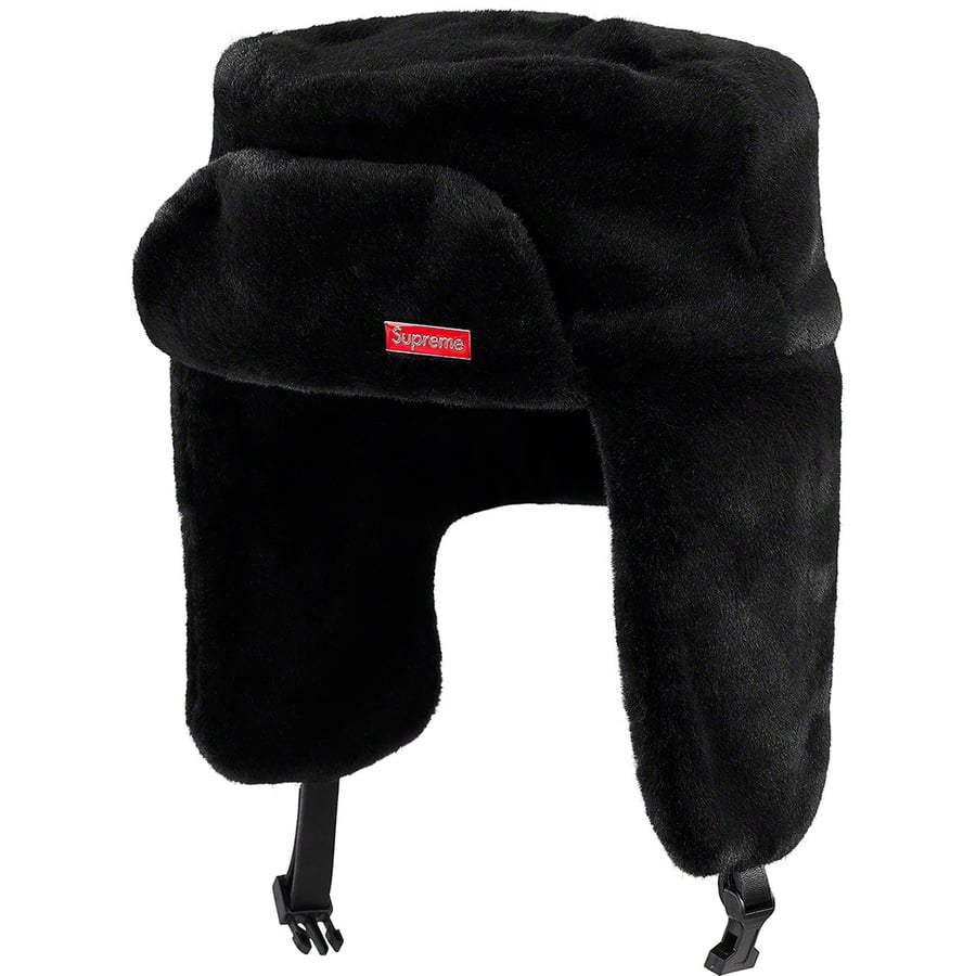 Supreme Faux Fur Ushanka Hat (FW19) - Black - $88