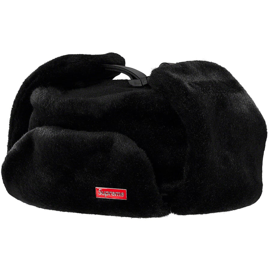 Supreme Faux Fur Ushanka Hat (FW19) - Black - $88