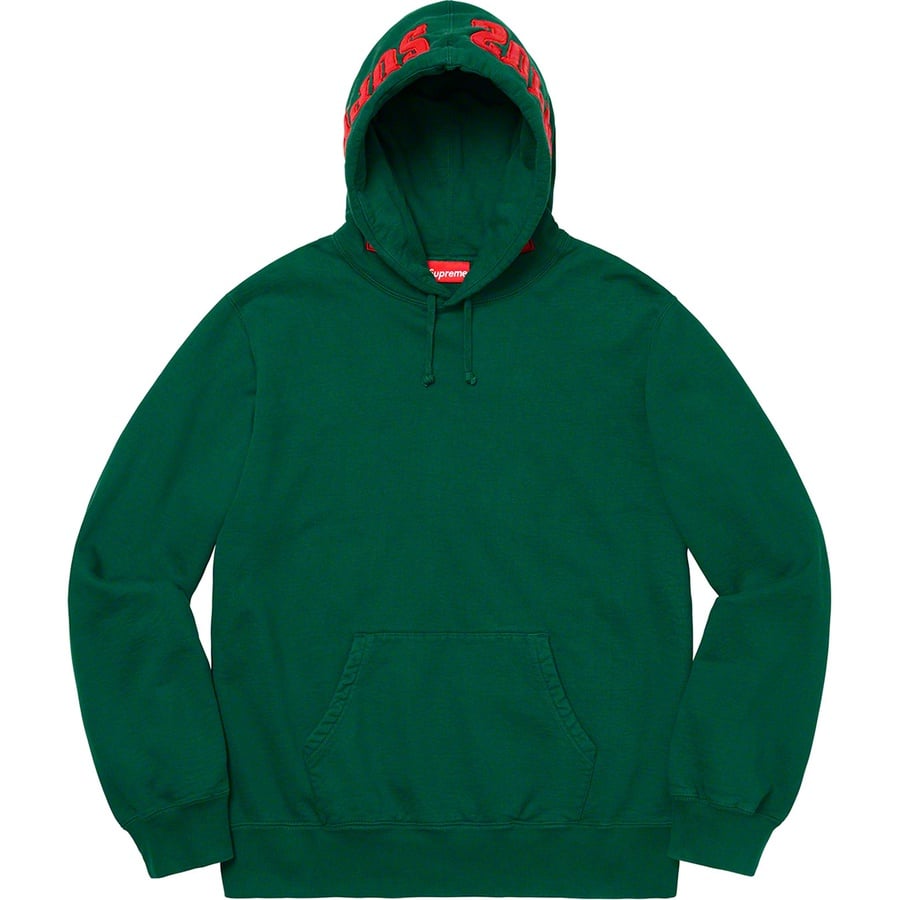 Details on Mirrored Logo Hooded Sweatshirt Dark Green from fall winter
                                                    2019 (Price is $158)