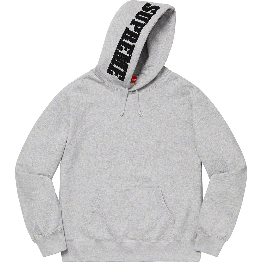 Details on Mirrored Logo Hooded Sweatshirt Heather Grey from fall winter
                                                    2019 (Price is $158)