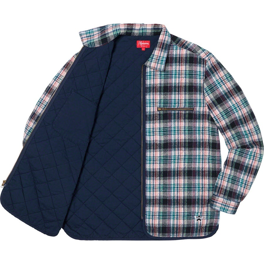 Quilted Plaid Zip Up Shirt - fall winter 2019 - Supreme
