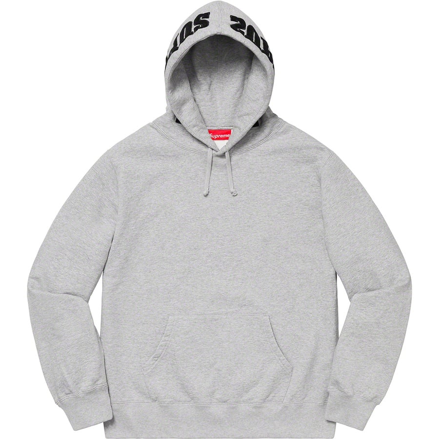 Details on Mirrored Logo Hooded Sweatshirt Heather Grey from fall winter
                                                    2019 (Price is $158)