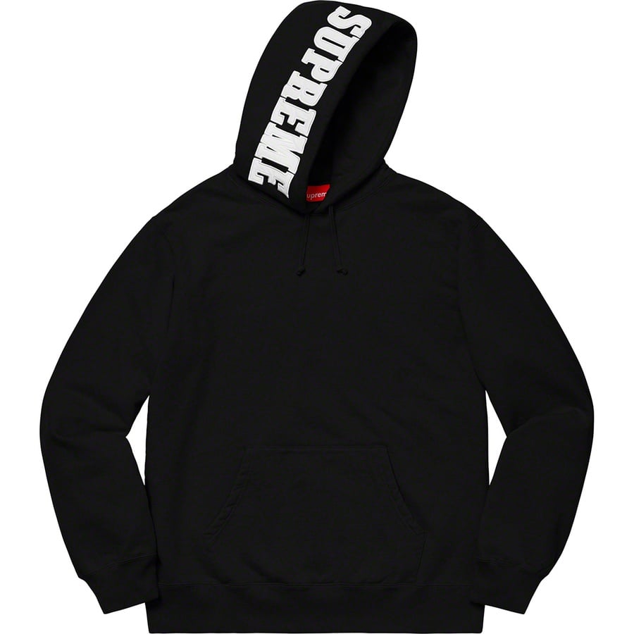 Details on Mirrored Logo Hooded Sweatshirt Black from fall winter 2019 (Price is $158)