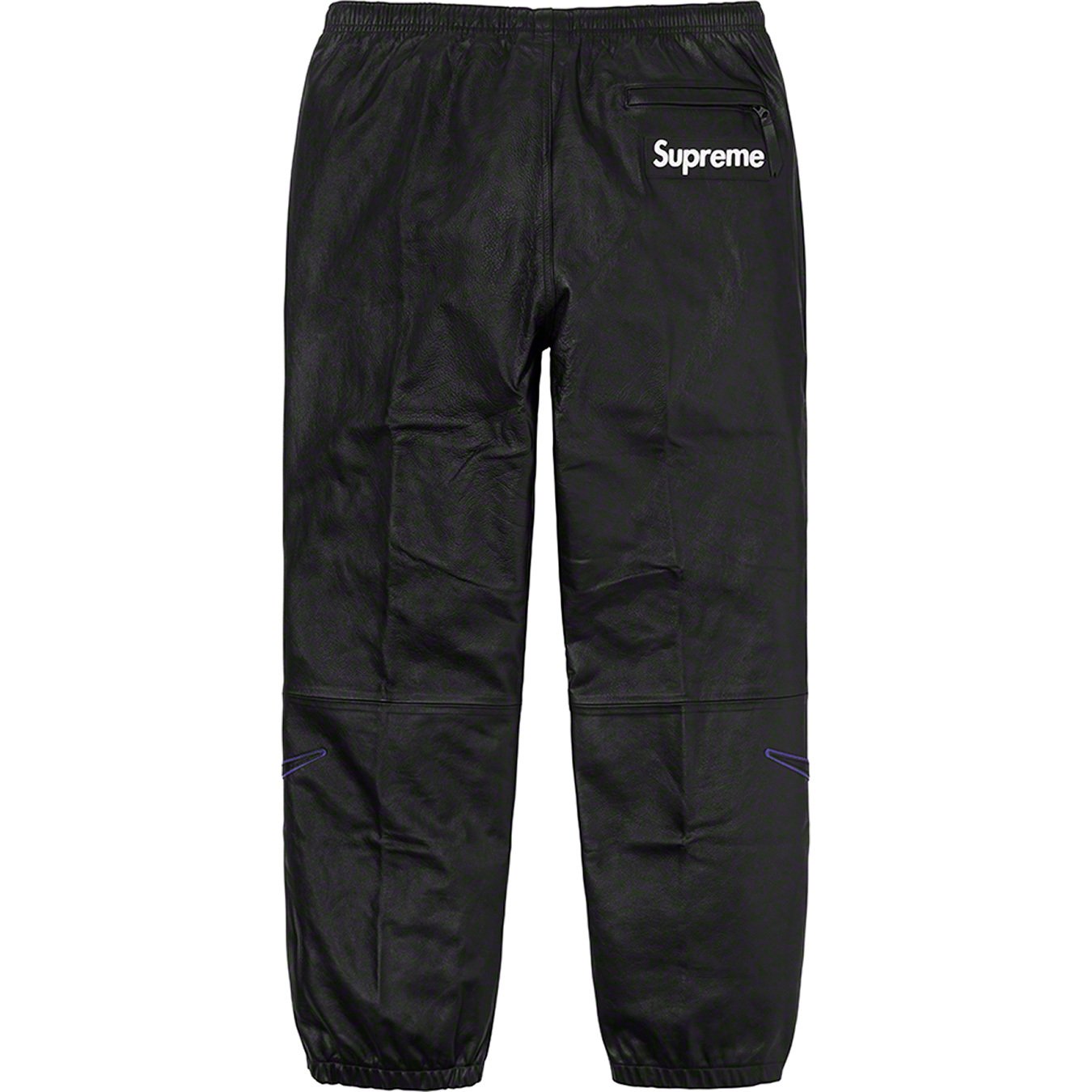 supreme nike leather warm up pant