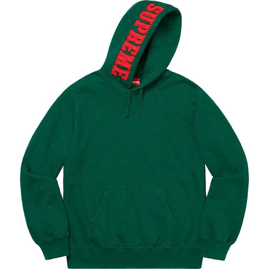 Details on Mirrored Logo Hooded Sweatshirt Dark Green from fall winter
                                                    2019 (Price is $158)