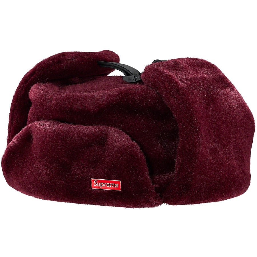 Supreme Faux Fur Ushanka Hat (FW19) - Burgundy - $88