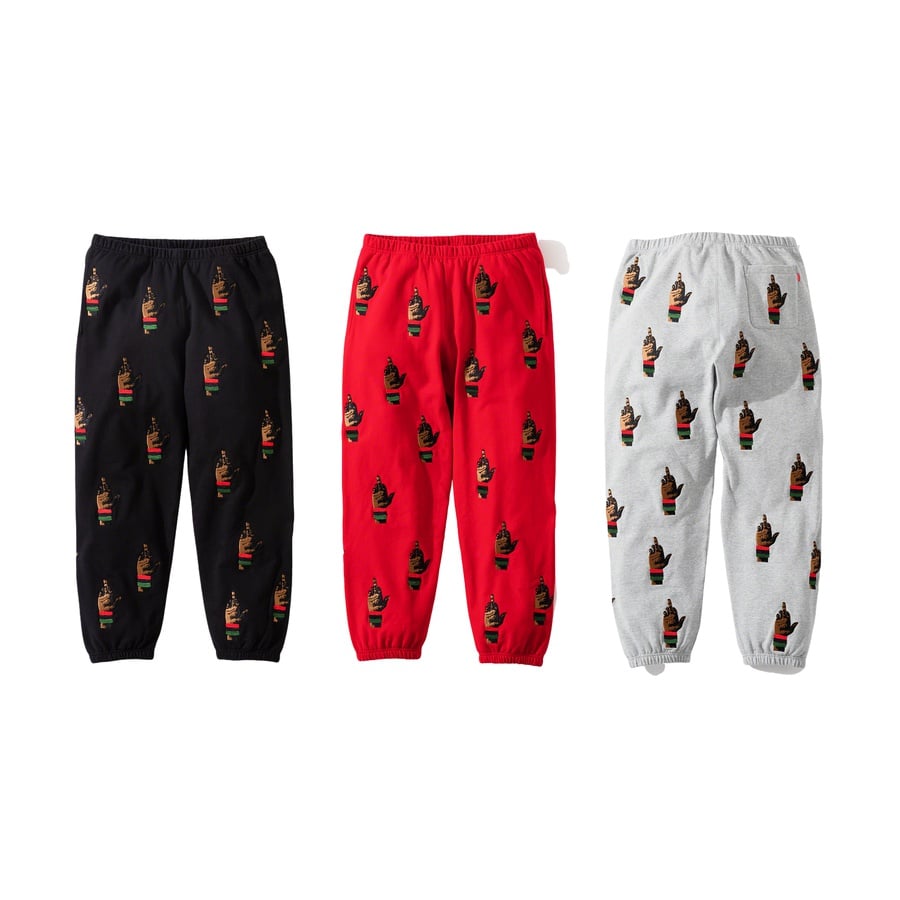 Supreme Supreme dead prez RBG Embroidered Sweatpant released during fall winter 19 season