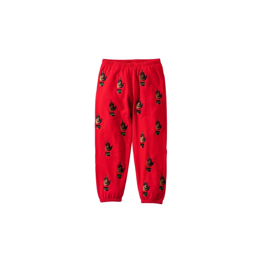 Details on Supreme dead prez RBG Embroidered Sweatpant  from fall winter
                                                    2019 (Price is $178)