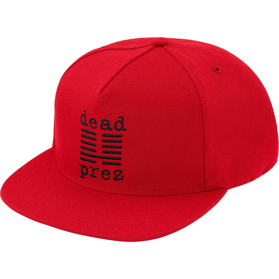 Details on Supreme dead prez 5-Panel Red from fall winter 2019 (Price is $48)