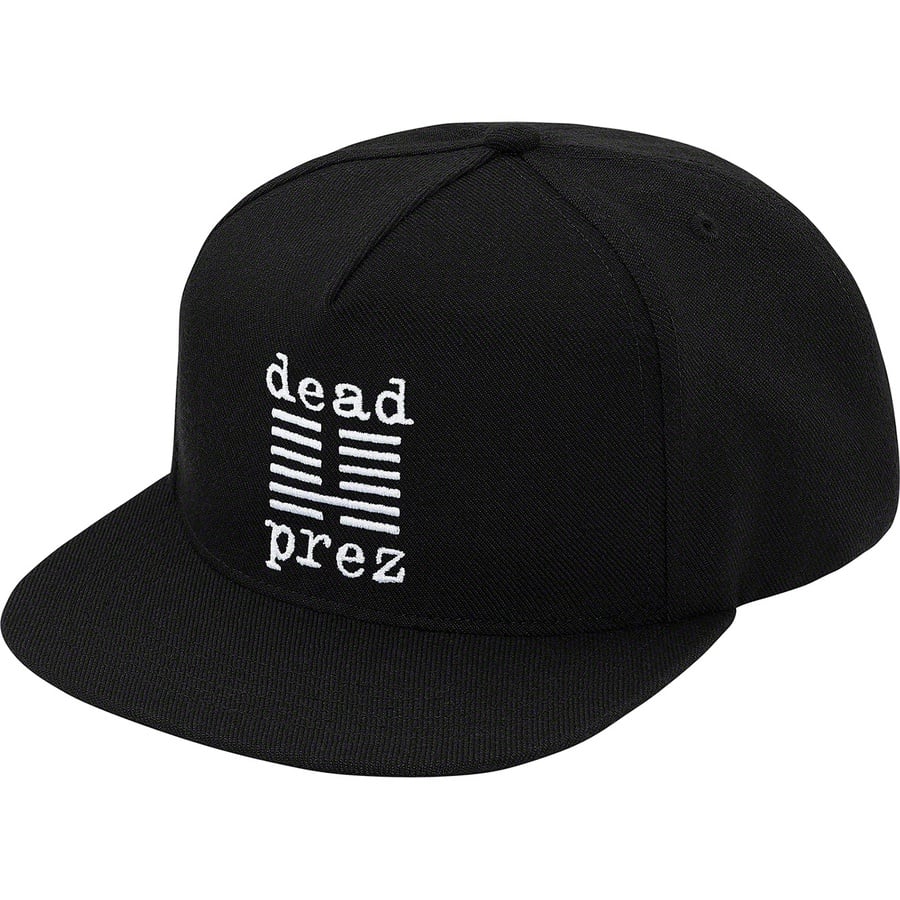 Details on Supreme dead prez 5-Panel Black from fall winter 2019 (Price is $48)