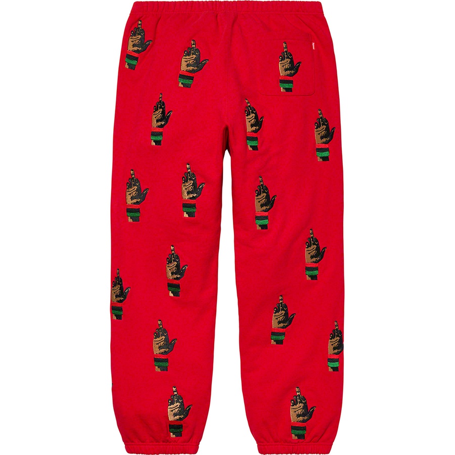 Details on Supreme dead prez RBG Embroidered Sweatpant Red from fall winter
                                                    2019 (Price is $178)