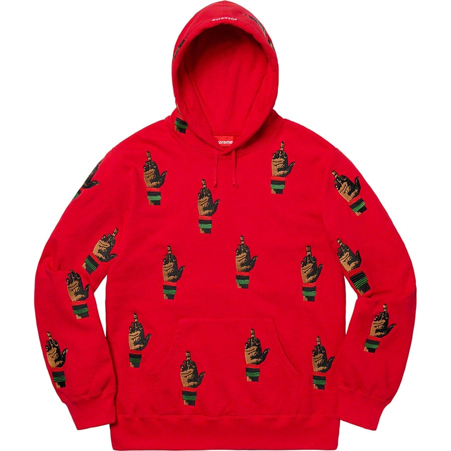 Details on Supreme dead prez RBG Embroidered Hooded Sweatshirt Red from fall winter
                                                    2019 (Price is $248)