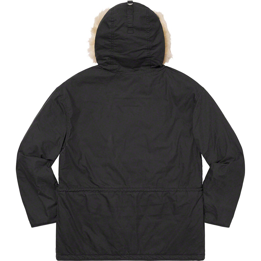 Details on Spellout N-3B Parka Black from fall winter 2019 (Price is $368)