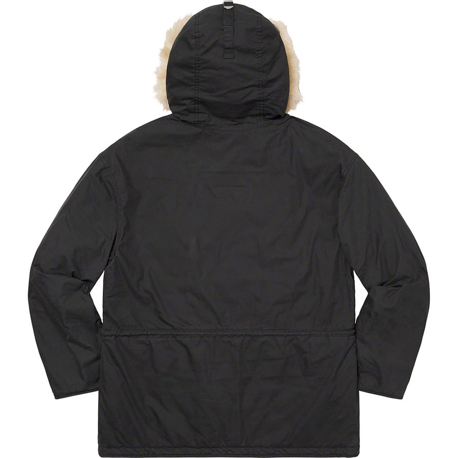 Details on Spellout N-3B Parka Black from fall winter
                                                    2019 (Price is $368)