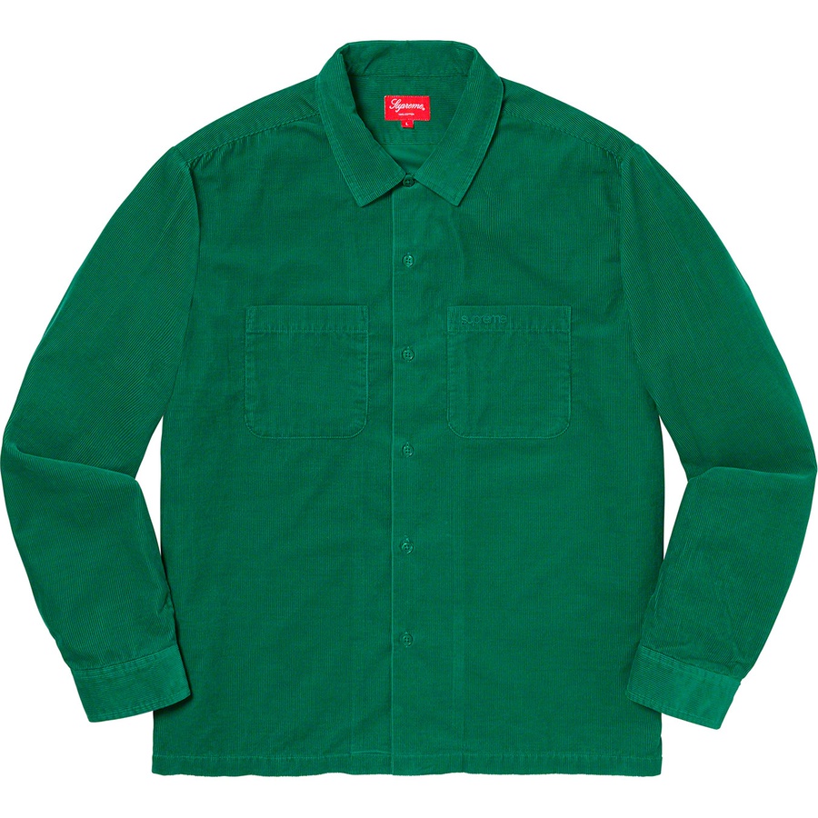 Details on Corduroy Shirt Teal from fall winter
                                                    2019 (Price is $138)