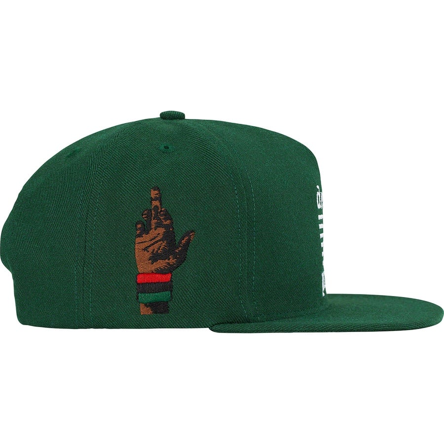 Details on Supreme dead prez 5-Panel Dark Green from fall winter
                                                    2019 (Price is $48)