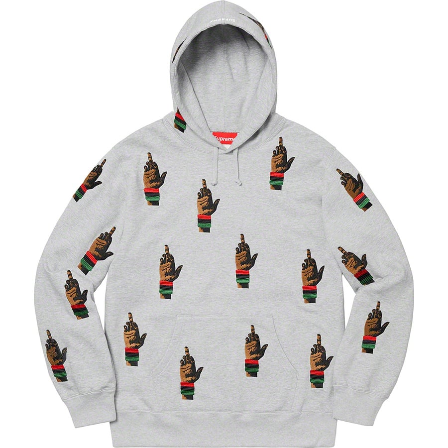 Details on Supreme dead prez RBG Embroidered Hooded Sweatshirt Heather Grey from fall winter
                                                    2019 (Price is $248)