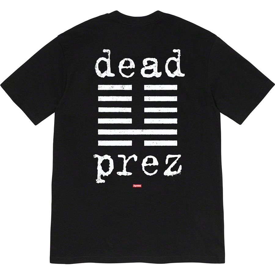 Details on Supreme dead prez Tee Black from fall winter
                                                    2019 (Price is $48)