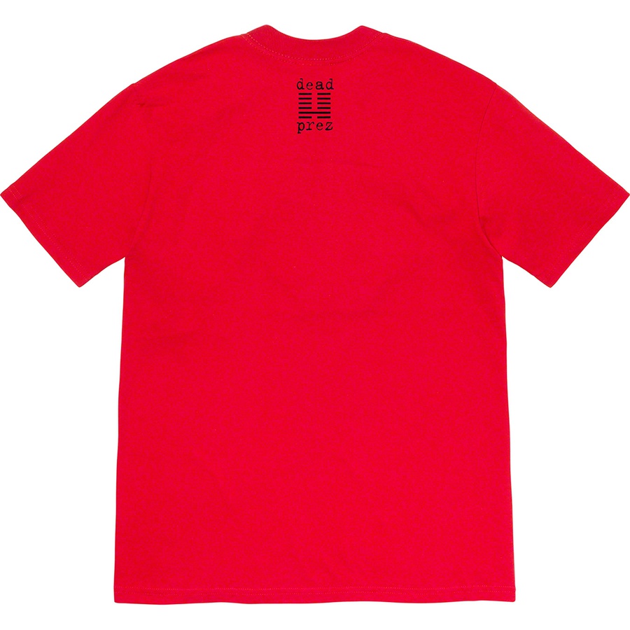 Details on Supreme dead prez RBG Tee Red from fall winter 2019 (Price is $48)