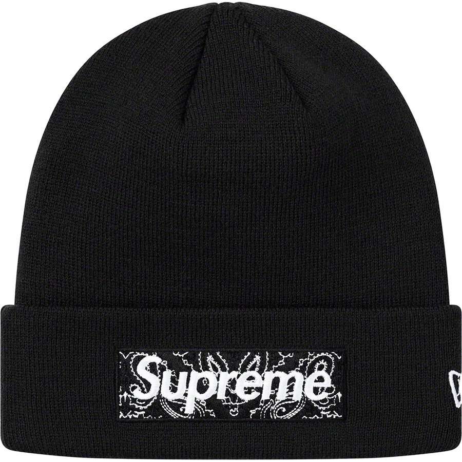Details on New Era Box Logo Beanie Black from fall winter 2019 (Price is $38)