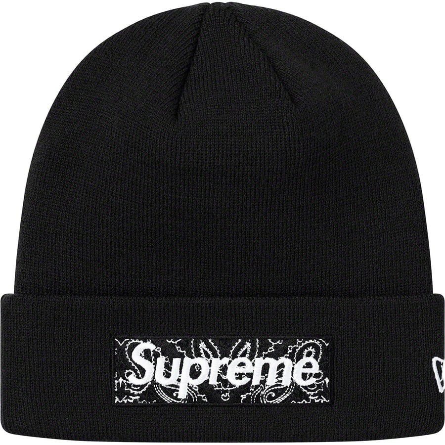 Details on New Era Box Logo Beanie Black from fall winter
                                                    2019 (Price is $38)