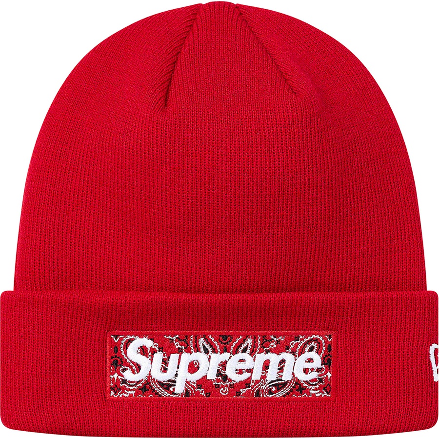 Details on New Era Box Logo Beanie Red from fall winter 2019 (Price is $38)
