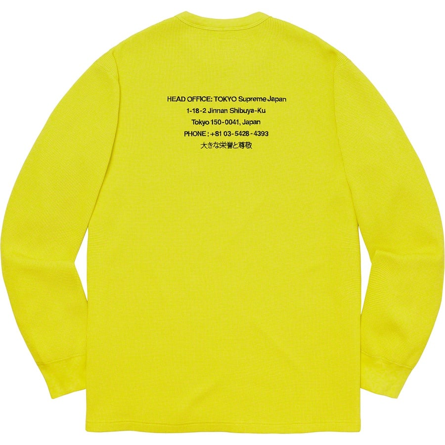 Details on HQ Waffle Thermal Acid Green from fall winter
                                                    2019 (Price is $98)