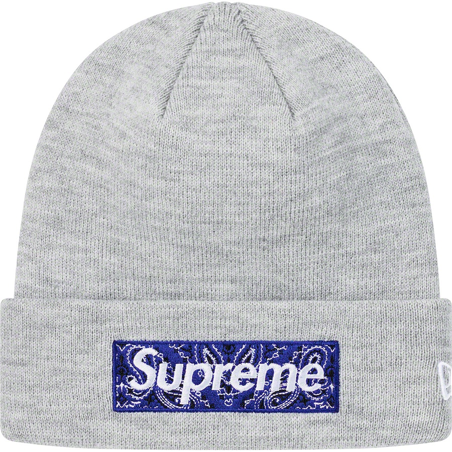 Details on New Era Box Logo Beanie Heather Grey from fall winter 2019 (Price is $38)