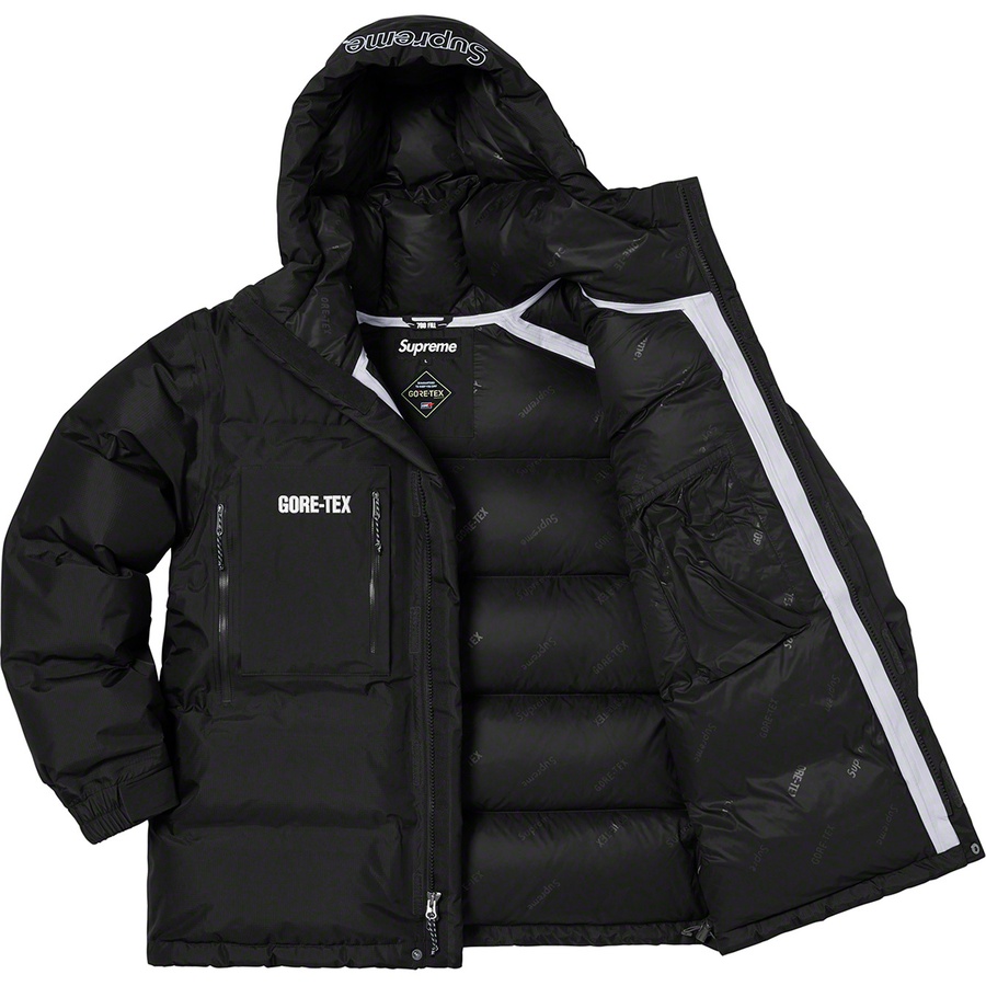 Details on GORE-TEX 700-Fill Down Parka Black from fall winter 2019 (Price is $548)
