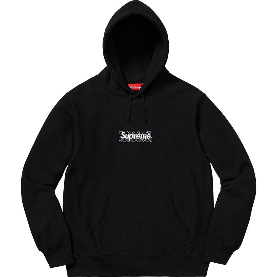 Details on Bandana Box Logo Hooded Sweatshirt Black from fall winter
                                                    2019 (Price is $168)