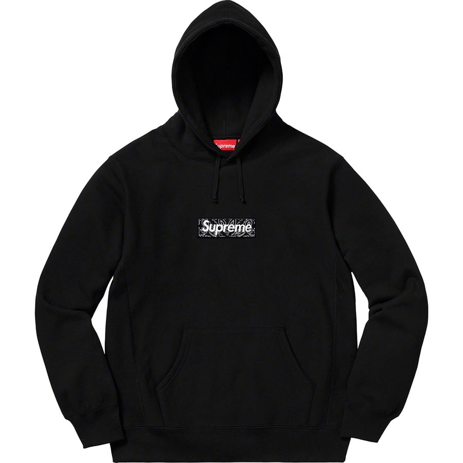 Bandana Box Logo Hooded Sweatshirt Black