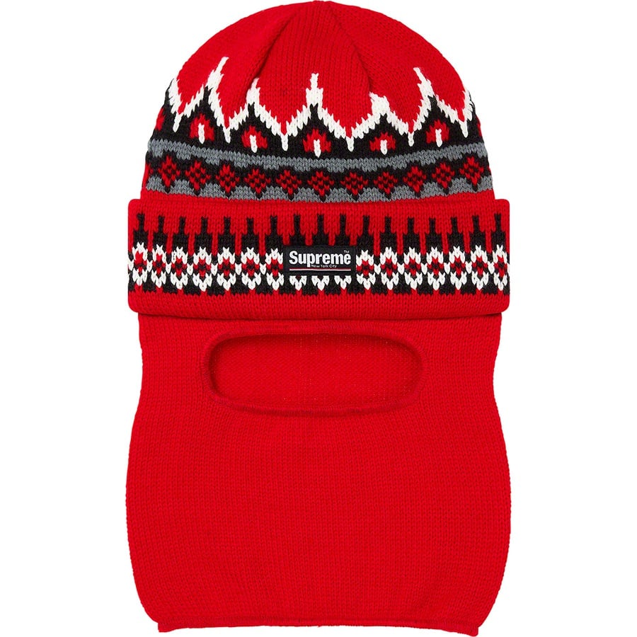 Details on Facemask Beanie Red from fall winter
                                                    2019 (Price is $40)