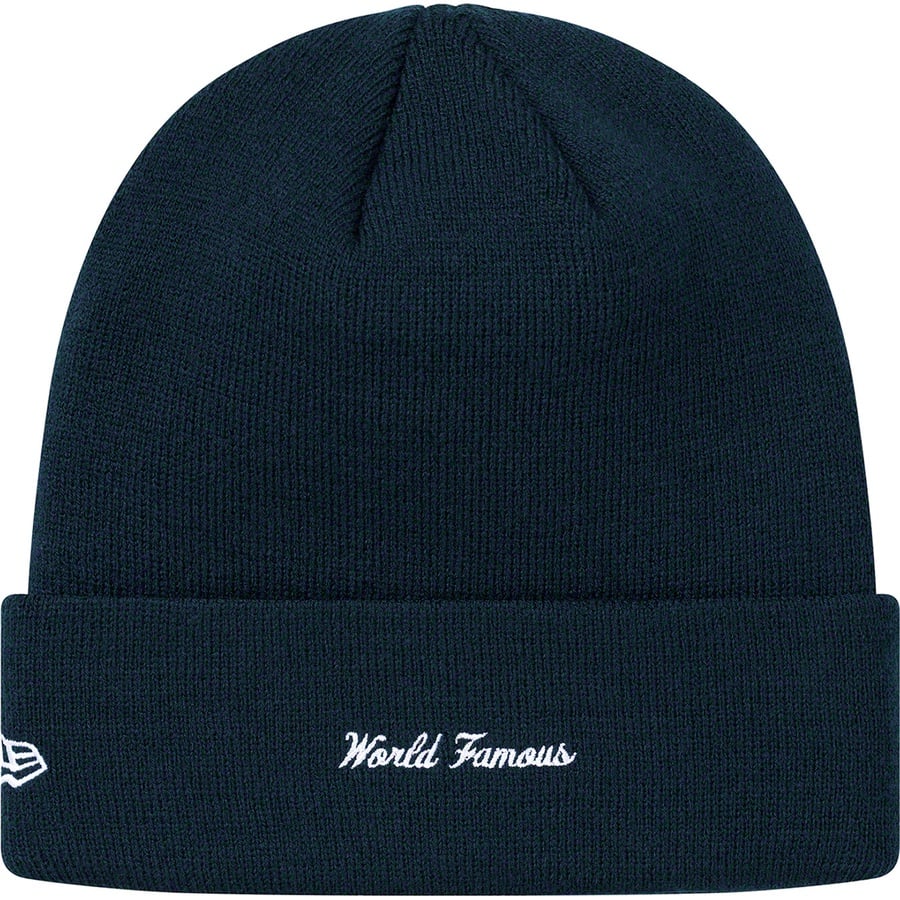 Details on New Era Box Logo Beanie Navy from fall winter
                                                    2019 (Price is $38)