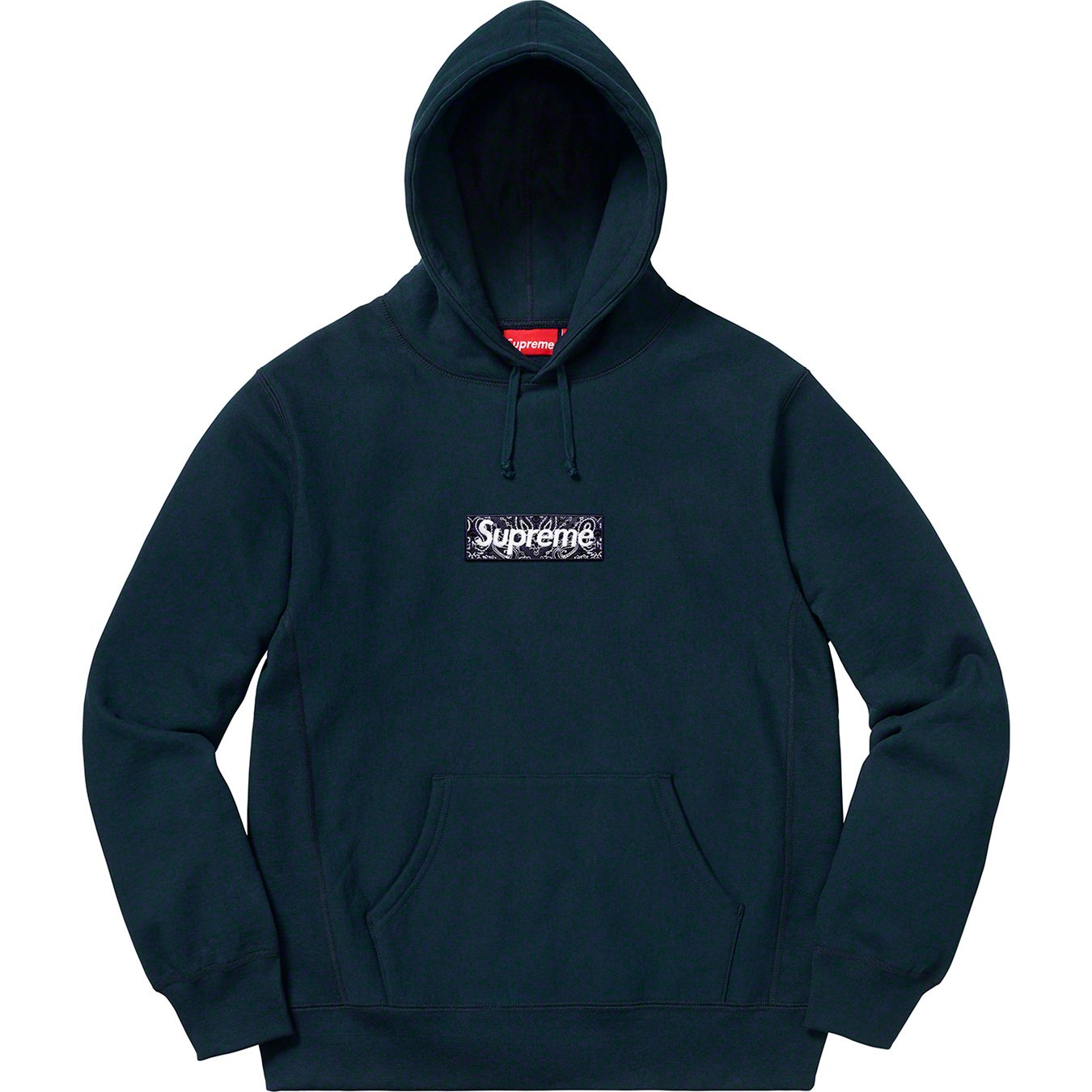 Ssize 黒 Supreme Bandana Box Logo hooded