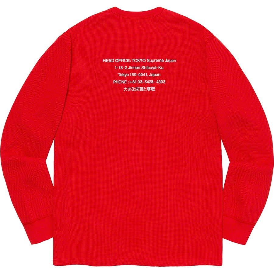 Details on HQ Waffle Thermal Red from fall winter
                                                    2019 (Price is $98)