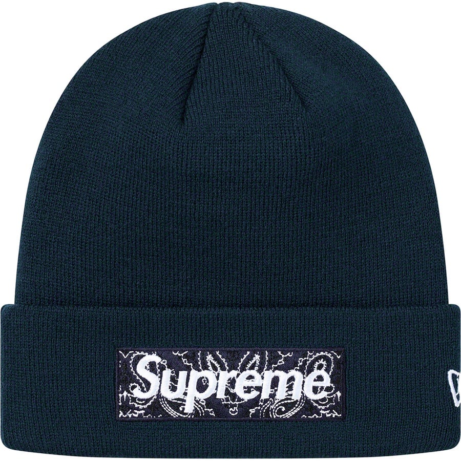 Details on New Era Box Logo Beanie Navy from fall winter
                                                    2019 (Price is $38)