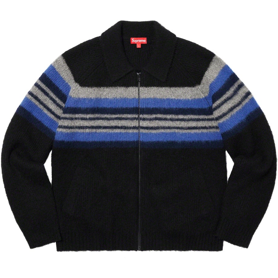 Details on Brushed Wool Zip Up Sweater Black from fall winter
                                                    2019 (Price is $178)