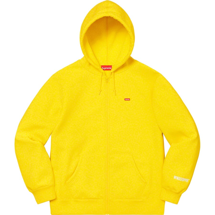 Details on WINDSTOPPER Zip Up Hooded Sweatshirt Bright Yellow from fall winter
                                                    2019 (Price is $198)