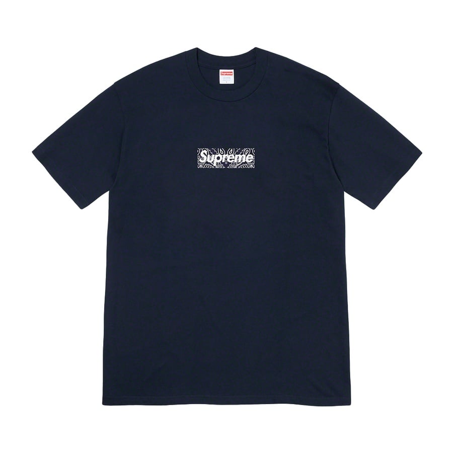 Supreme Bandana Box Logo Tee released during fall winter 19 season